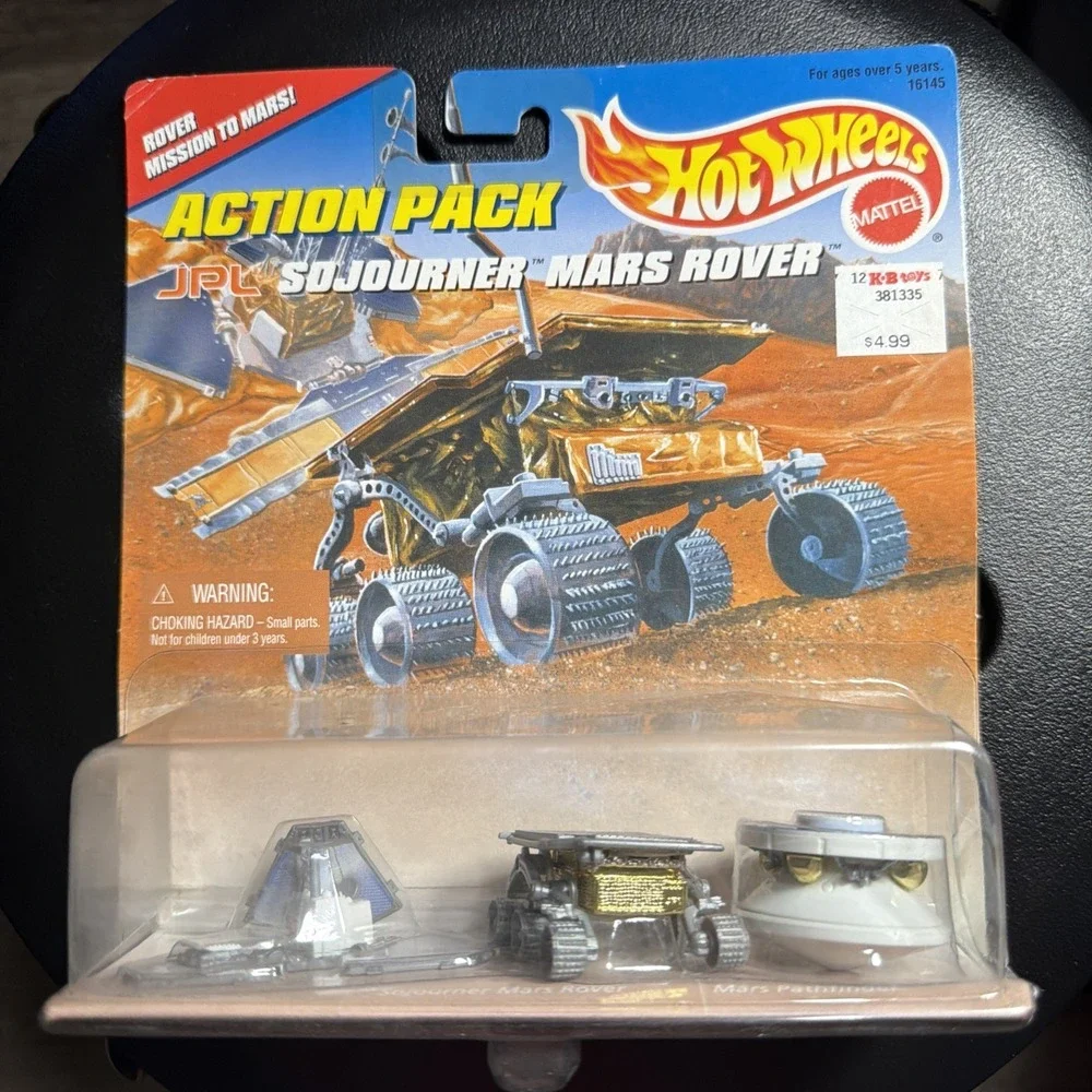 Hot Wheels Action Pack JPL Sojourner Mars Rover #16145 Circa 1996 Mission Mattel